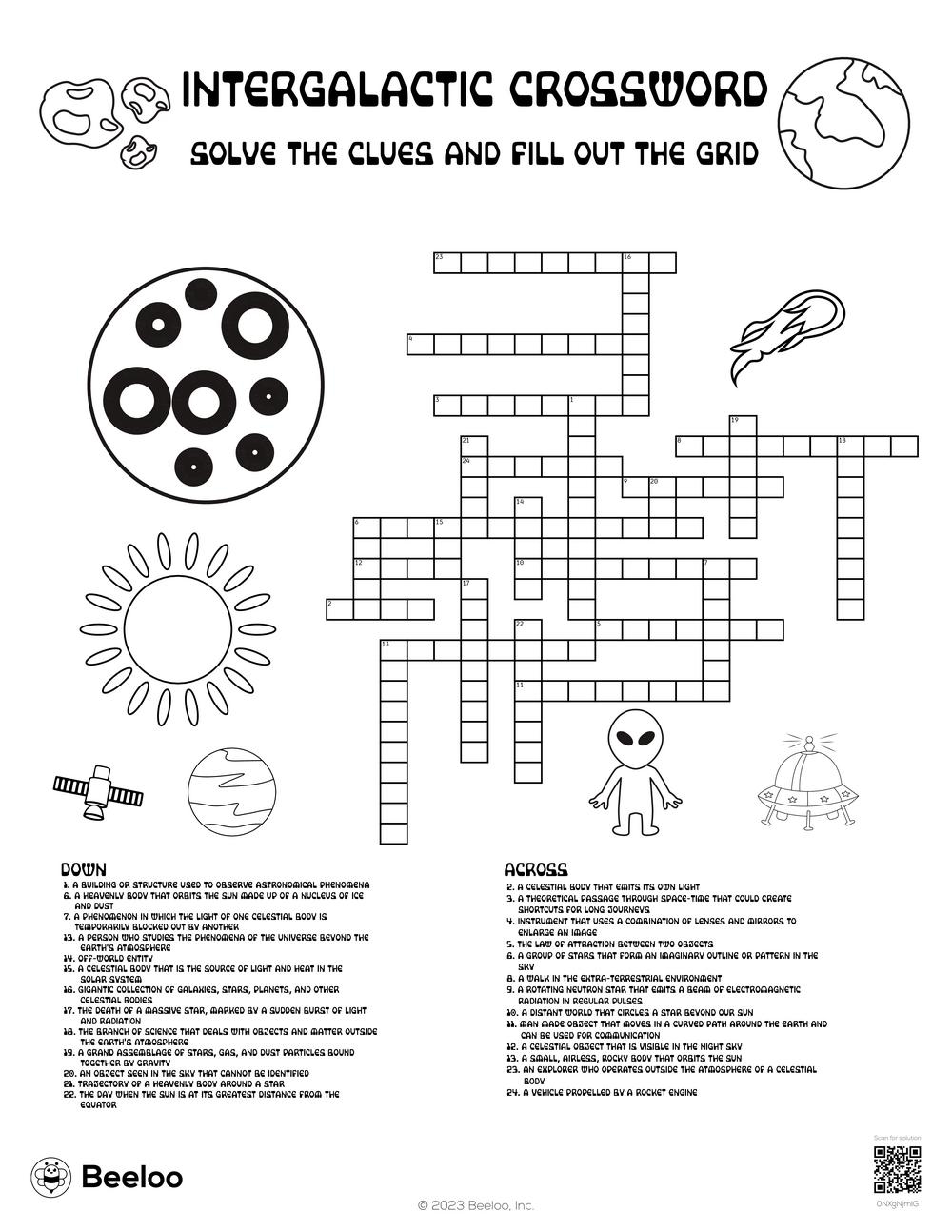 Themed Printable Crossword Puzzles With Answers