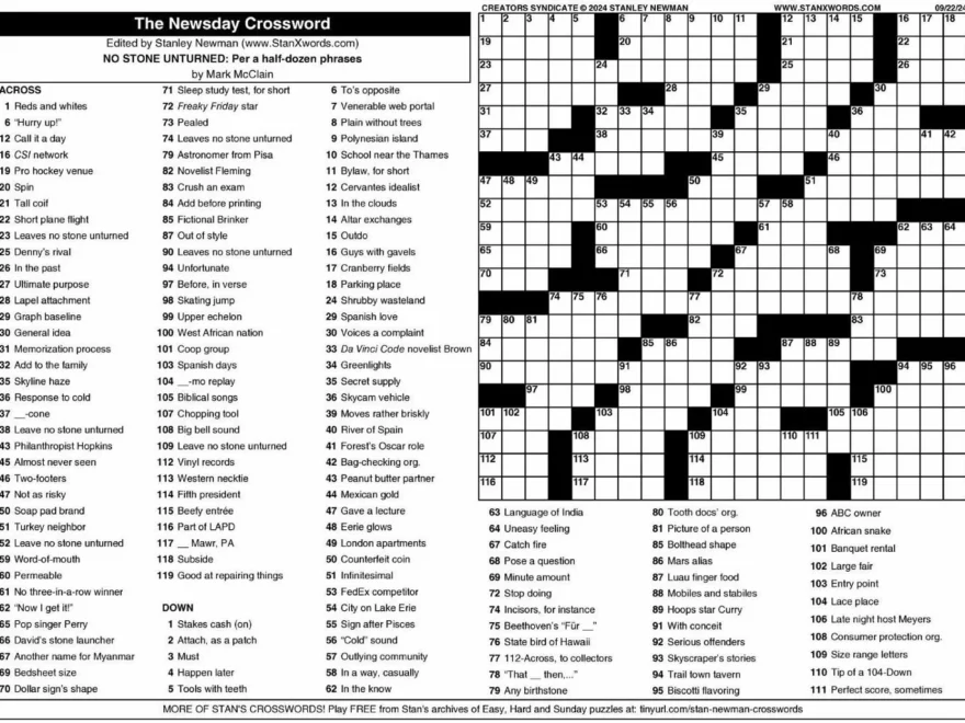 Sunday Crossword Reflector