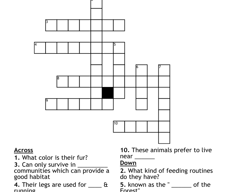 The Black Panther Crossword WordMint