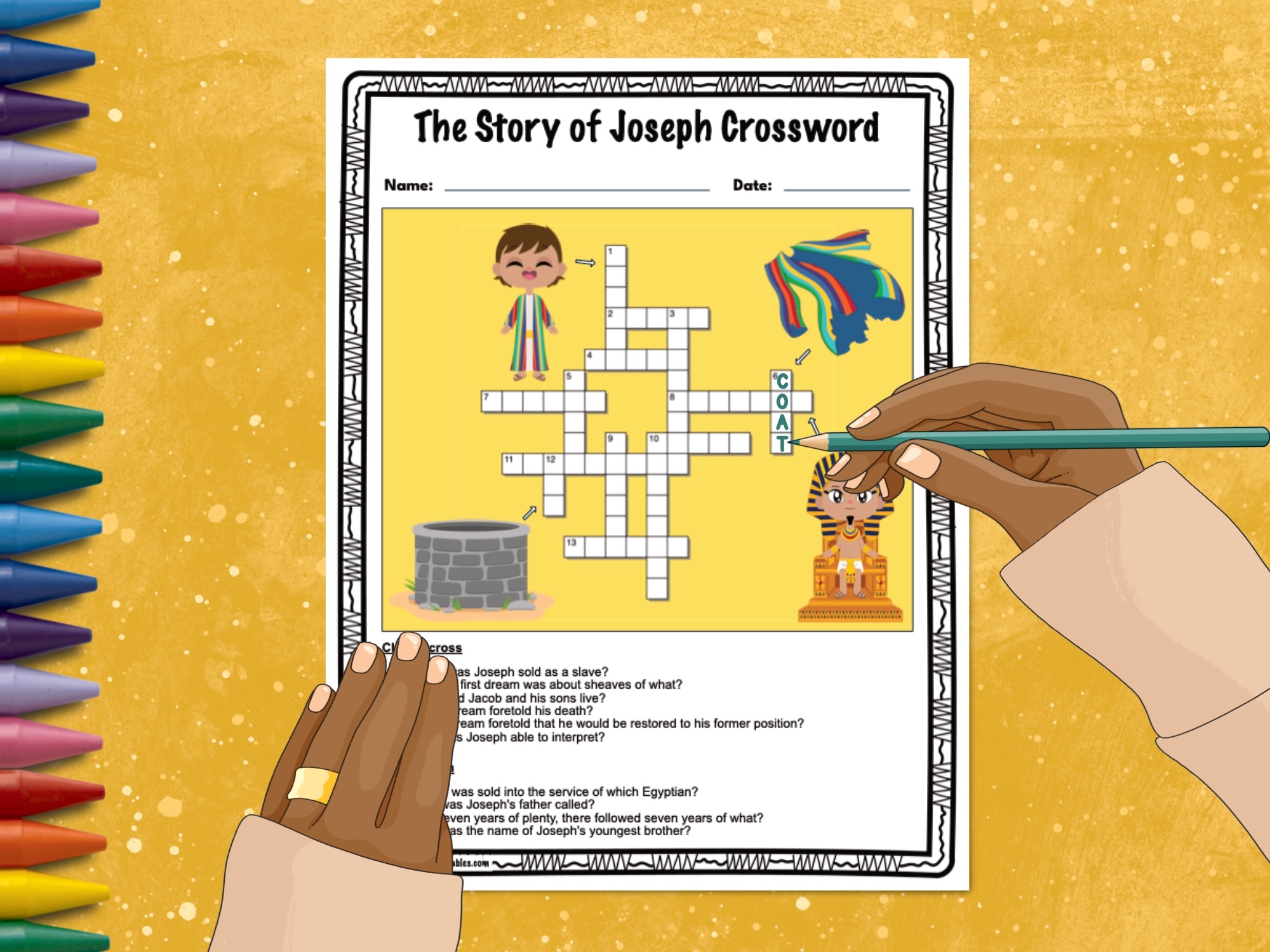 Printable Joseph Crossword