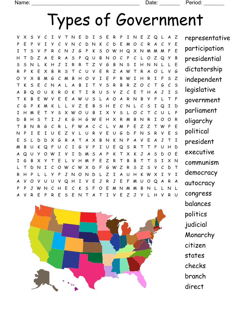 Civics Crossword Puzzle Civics Word Search Printable Civics Crossword Puzzle Civics Word Search Printable