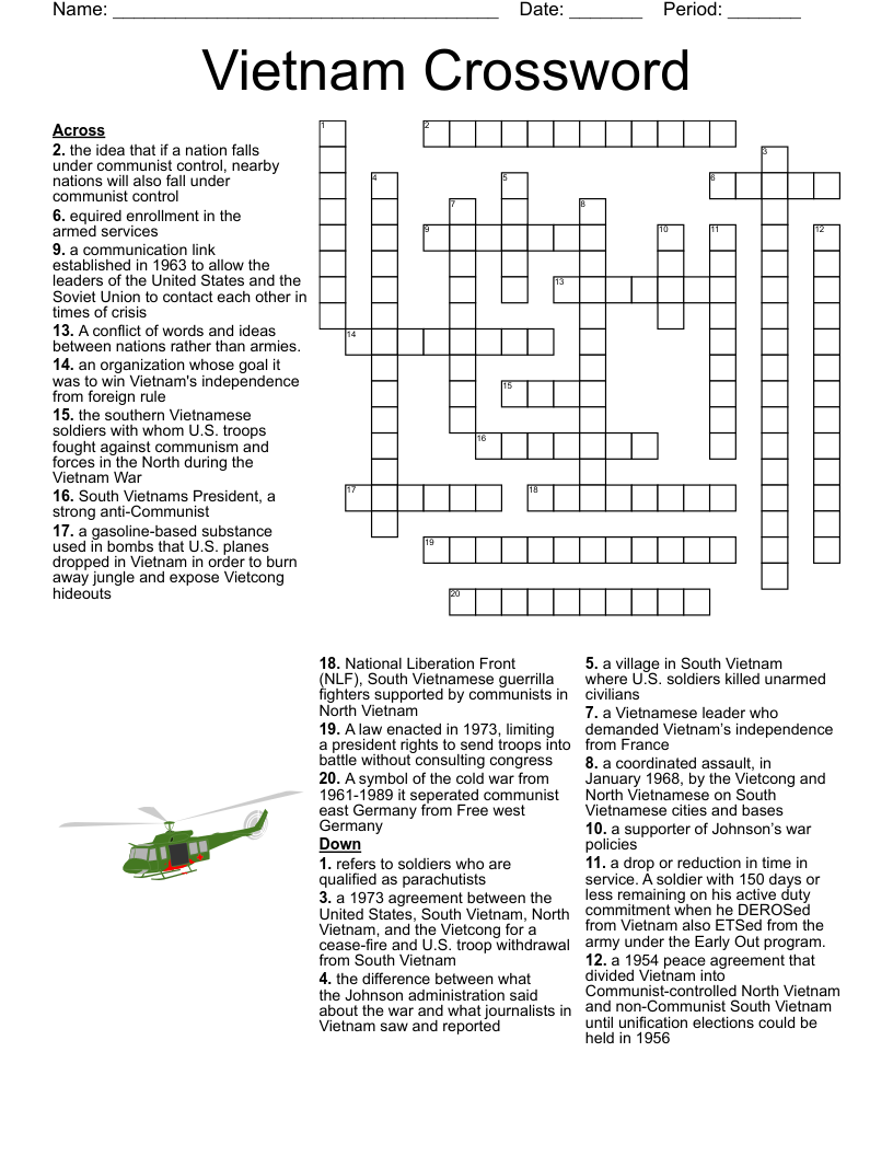Vietnam Crossword WordMint